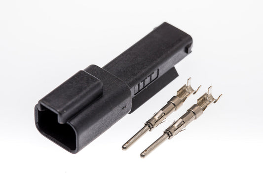 Connector  männlich  2 polig mit Crimpverbinder CSM10325