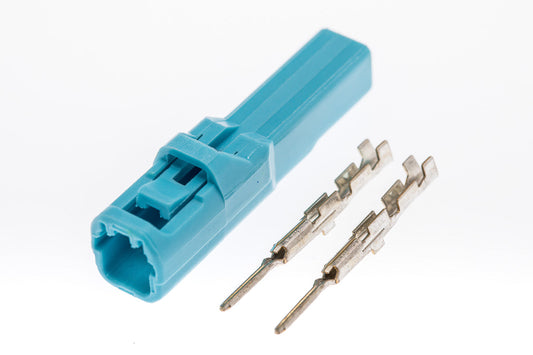 Connector  männlich  2 polig mit Crimpverbinder CSM10337