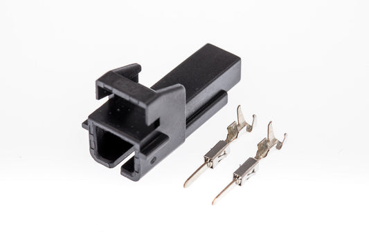 Connector  männlich  2 polig mit Crimpverbinder CSM10400