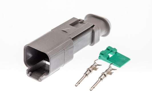 Connector  männlich  2 polig mit Crimpverbinder CSM10434