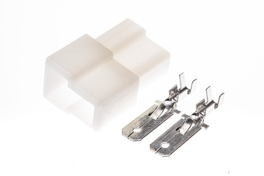 Connector  männlich  2 polig mit Crimpverbinder CSM10557