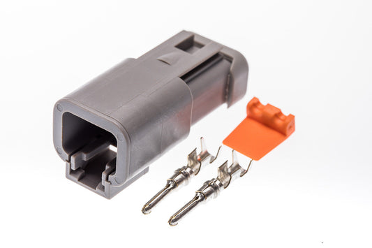Connector  männlich  2 polig mit Crimpverbinder CSM10560