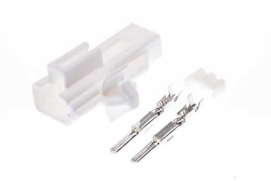 Connector  männlich  2 polig mit Crimpverbinder CSM10565