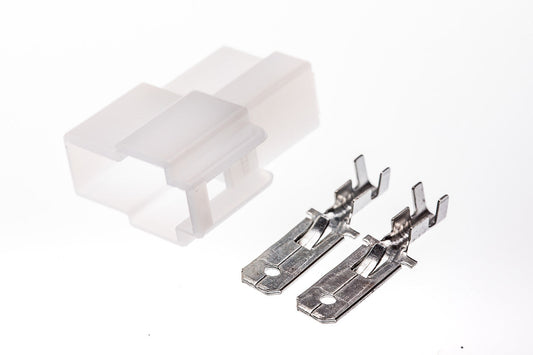 Connector  männlich  2 polig mit Crimpverbinder CSM10572