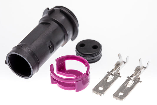 Connector  männlich  2 polig mit Crimpverbinder CSM10587