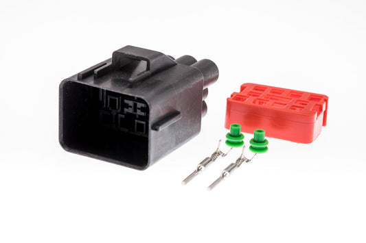 Connector  männlich  2 polig mit Einzeladerabdichtungen & Crimpverbinder CSM10595