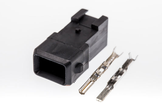 Connector  männlich  2 polig mit Crimpverbinder CSM10612