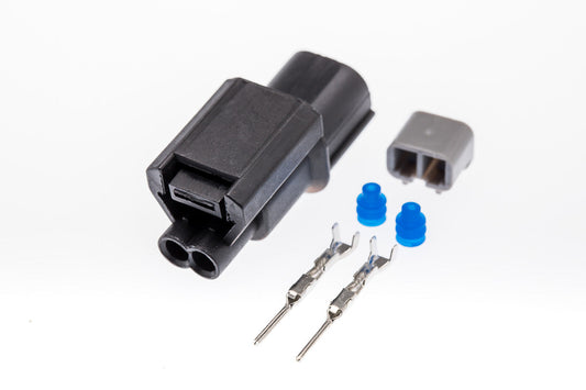 Connector  männlich  2 polig mit Einzeladerabdichtungen & Crimpverbinder CSM10627