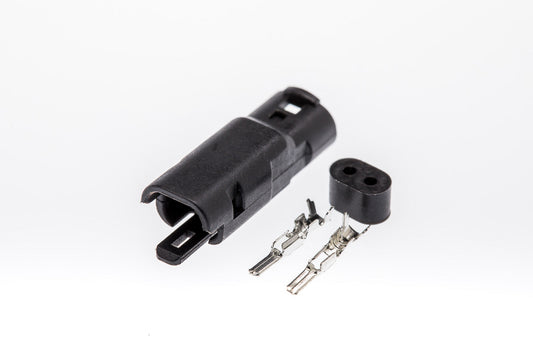 Connector  männlich  2 polig mit Crimpverbinder CSM10633
