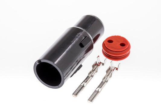 Connector  männlich  2 polig mit Crimpverbinder CSM10635