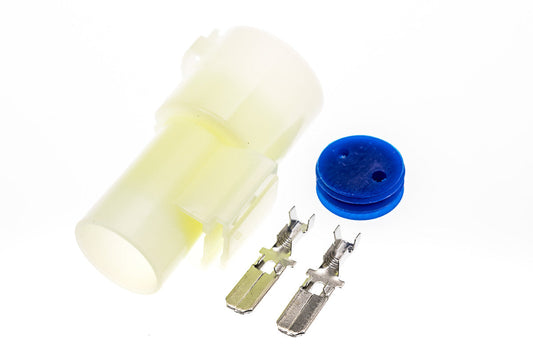 Connector  männlich  2 polig mit Crimpverbinder CSM10639