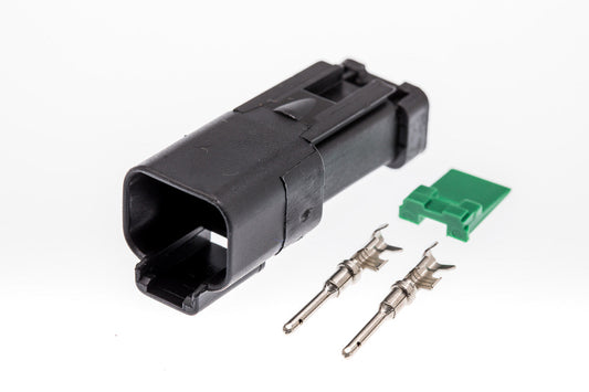 Connector  männlich  2 polig mit Crimpverbinder CSM10650