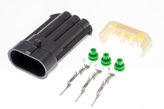 Connector  männlich  3 polig mit Crimpverbinder CSM11184