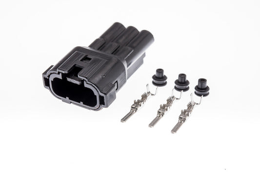Connector  männlich  3 polig mit Einzeladerabdichtungen & Crimpverbinder CSM11214