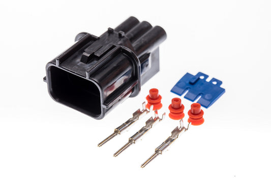 Connector  männlich  3 polig mit Einzeladerabdichtungen & Crimpverbinder CSM11271