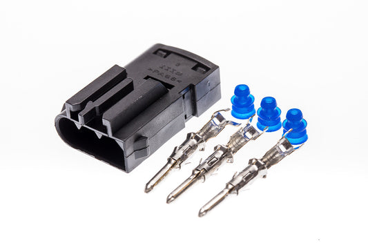 Connector  männlich  3 polig mit Einzeladerabdichtungen & Crimpverbinder CSM11292