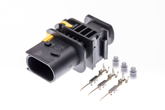 Connector  männlich  3 polig mit Einzeladerabdichtungen & Crimpverbinder CSM11300
