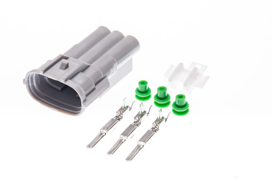 Connector  männlich  3 polig mit Einzeladerabdichtungen & Crimpverbinder CSM11331