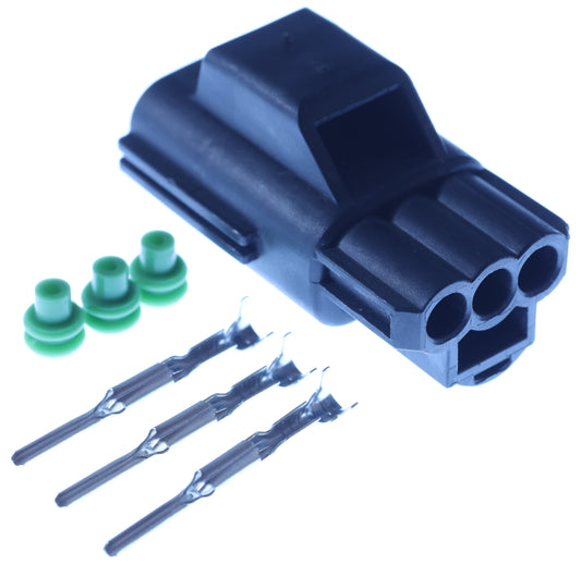 Connector  männlich  3 polig mit Einzeladerabdichtungen & Crimpverbinder CSM11361