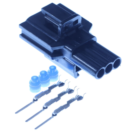 Connector  männlich  3 polig mit Einzeladerabdichtungen & Crimpverbinder CSM11365