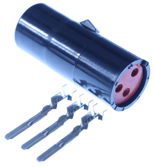 Connector  männlich  3 polig mit Crimpverbinder CSM11384