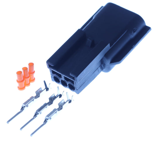 Connector  männlich  3 polig mit Einzeladerabdichtungen & Crimpverbinder CSM11388