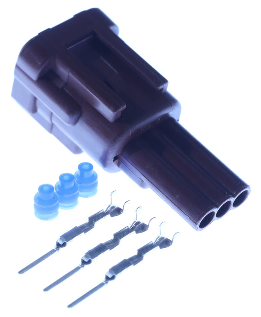 Connector  männlich  3 polig mit Einzeladerabdichtungen & Crimpverbinder CSM11389