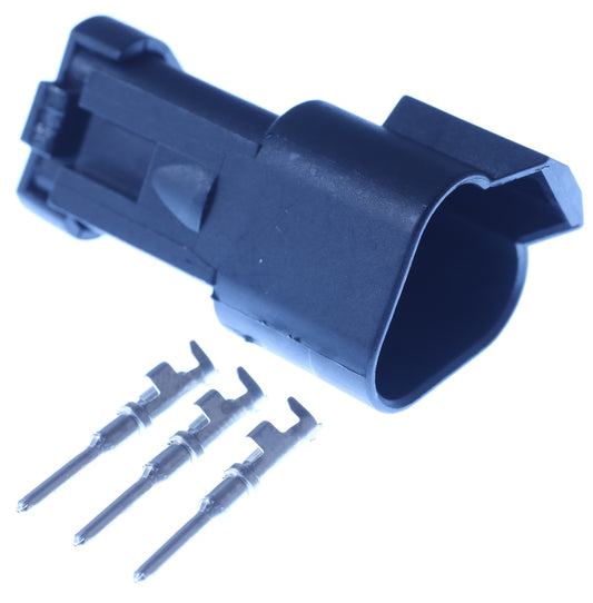 Connector  männlich  3 polig mit Crimpverbinder CSM11399