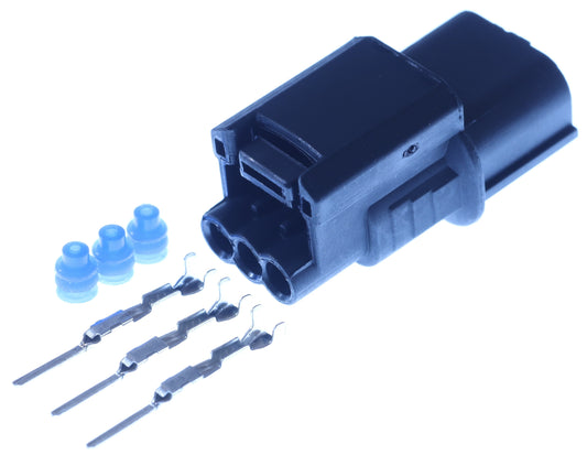 Connector  männlich  3 polig mit Einzeladerabdichtungen & Crimpverbinder CSM11438