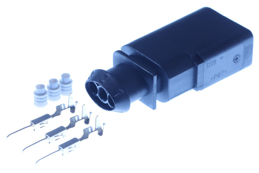 Connector  männlich  3 polig mit Einzeladerabdichtungen & Crimpverbinder CSM11440