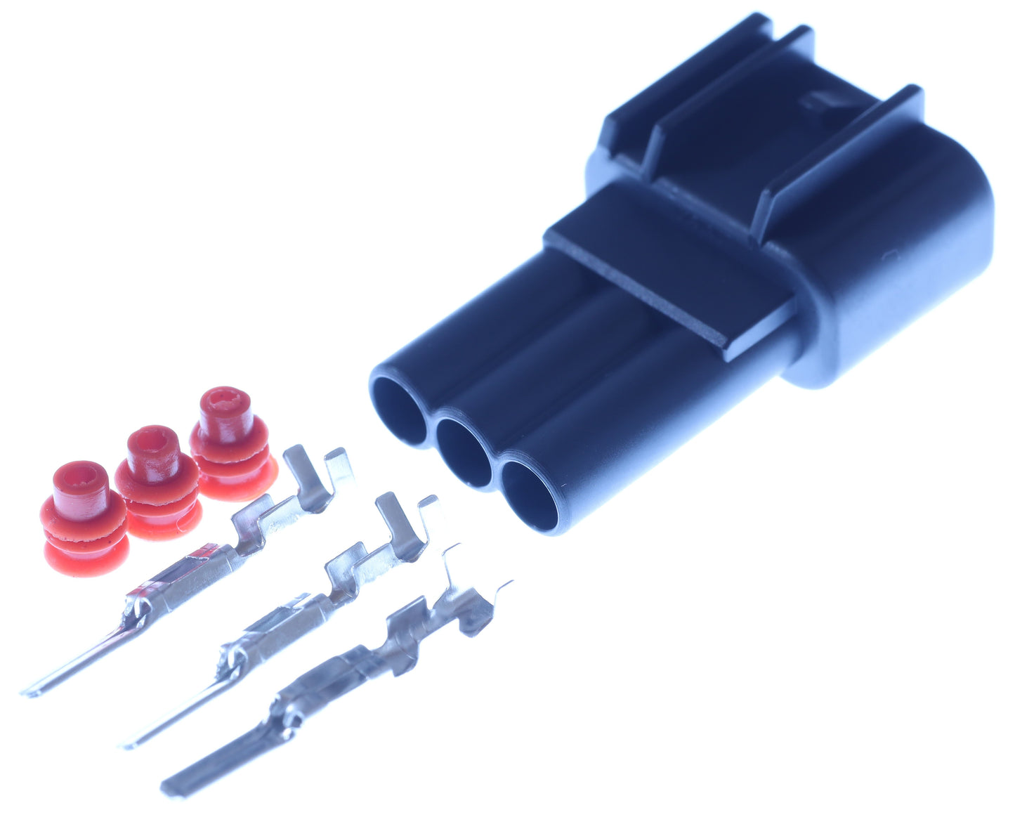 Connector  männlich  3 polig mit Einzeladerabdichtungen & Crimpverbinder CSM11442
