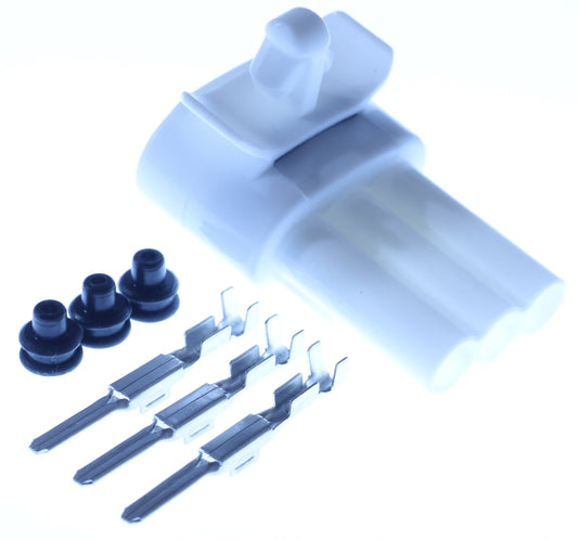 Connector  männlich  3 polig mit Einzeladerabdichtungen & Crimpverbinder CSM11455