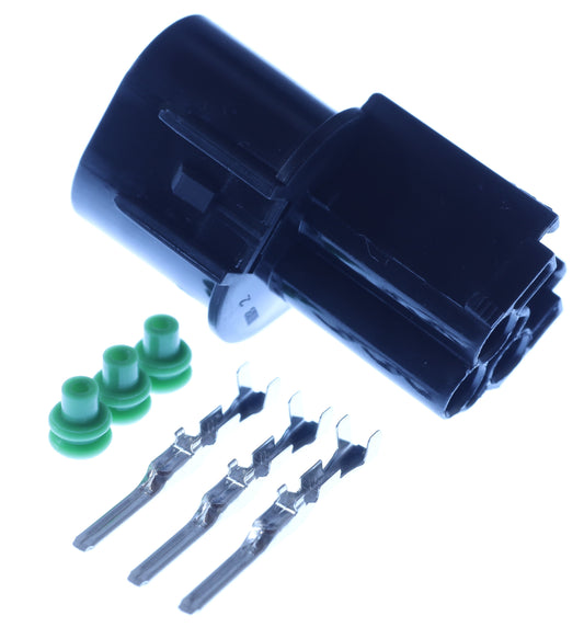 Connector  männlich  3 polig mit Einzeladerabdichtungen & Crimpverbinder CSM11487