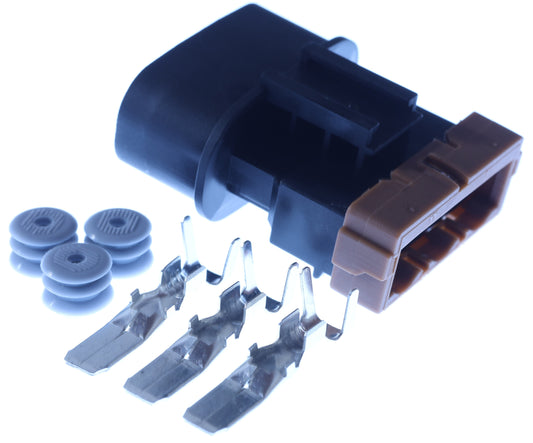 Connector  männlich  3 polig mit Einzeladerabdichtungen & Crimpverbinder CSM11534