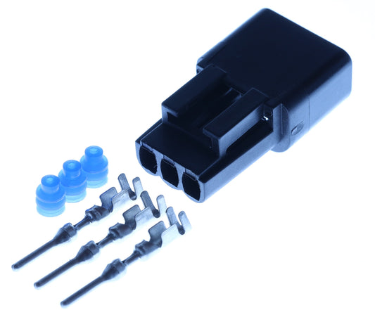 Connector  männlich  3 polig mit Einzeladerabdichtungen & Crimpverbinder CSM11560