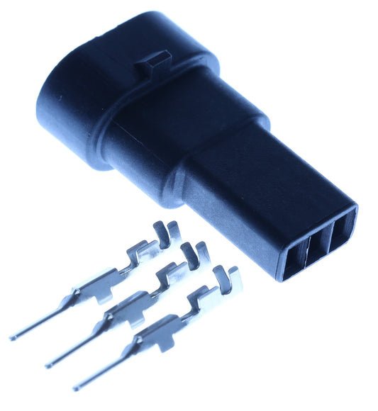 Connector  männlich  3 polig mit Crimpverbinder CSM11597
