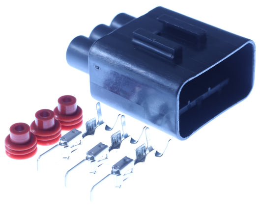Connector  männlich  3 polig mit Einzeladerabdichtungen & Crimpverbinder CSM11652
