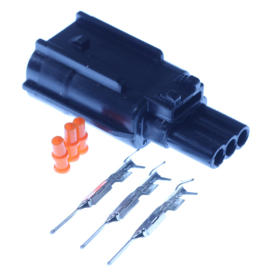 Connector  männlich  3 polig mit Einzeladerabdichtungen & Crimpverbinder CSM11654
