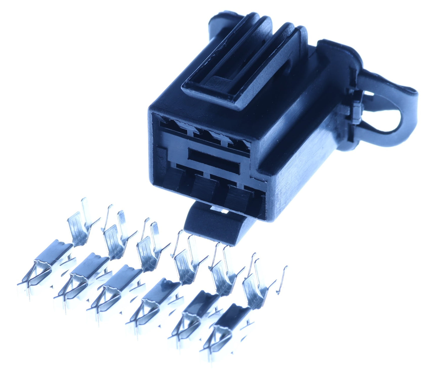 Connector männlich 6 polig mit Einzeladerabdichtungen & Crimpverbinder CSM13006