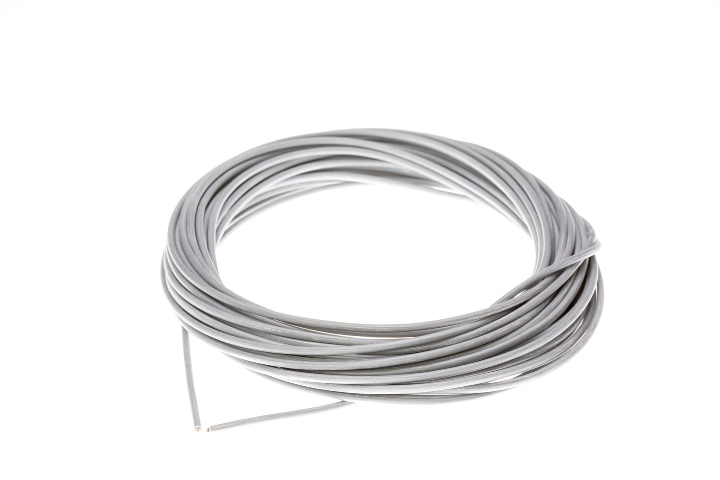 Silikonová linka SIFF Šedá 0,75 mm² s měděným montážním jemným drátem 10m VPE