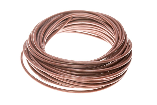 Silikonový kabelový SIFF hnědý 2,50 mm² s měděným montážním jemným drátem 10m VPE