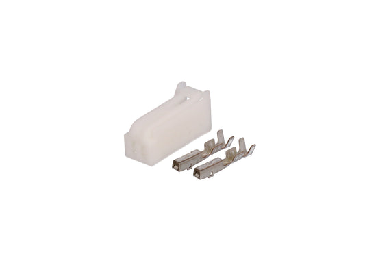 Connector  weiblich  2 polig mit Crimpverbinder