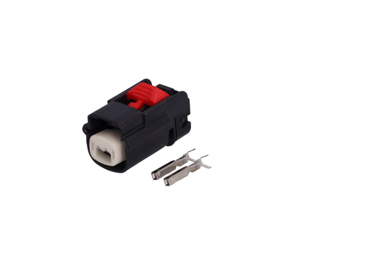 Connector  weiblich  2 polig mit Crimpverbinder