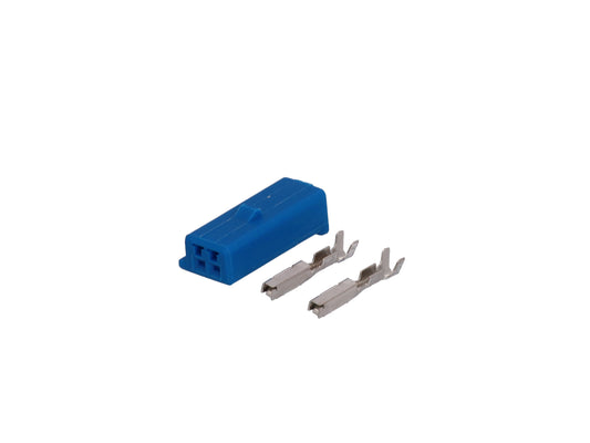 Connector  weiblich  2 polig mit Crimpverbinder