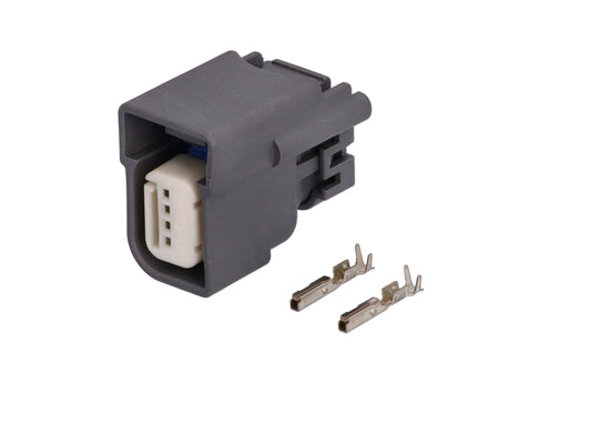 Connector  weiblich  2 polig mit Crimpverbinder