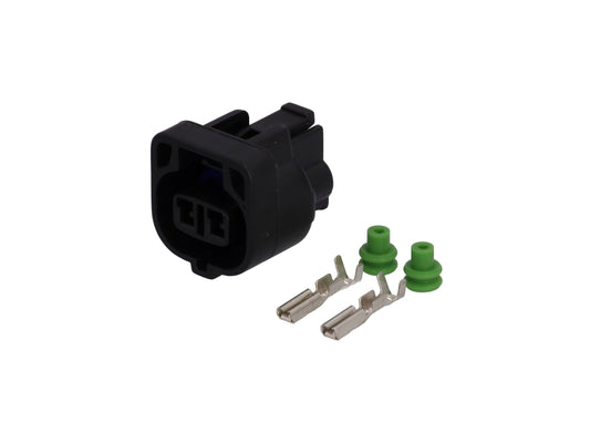 Connector  weiblich  2 polig mit Crimpverbinder