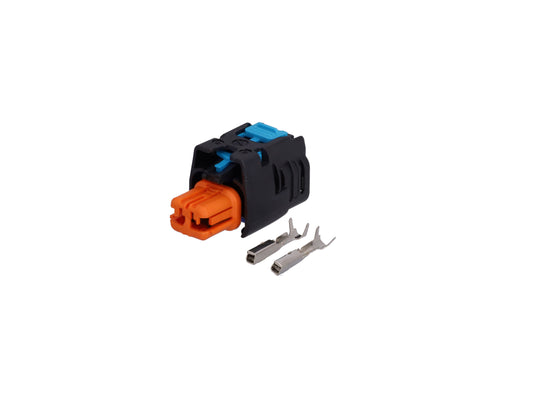 Connector  weiblich  2 polig mit Crimpverbinder