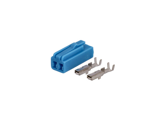 Connector  weiblich  2 polig mit Crimpverbinder