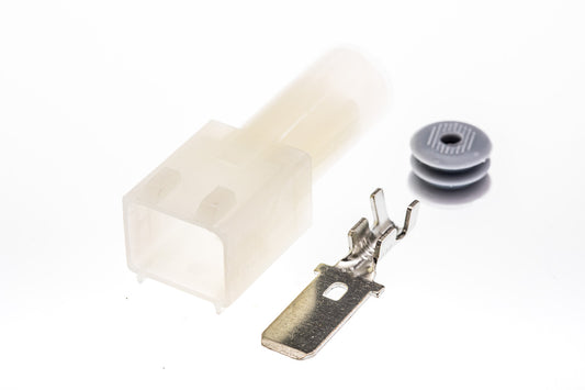 Connector  männlich  1 polig mit Einzeladerabdichtung  & Crimpverbinder CSM10113