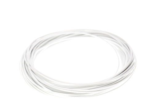 Szilikon kábel SIFF fehér 0,5 mm² réz-konzerv finom húzott strand 10m vpe
